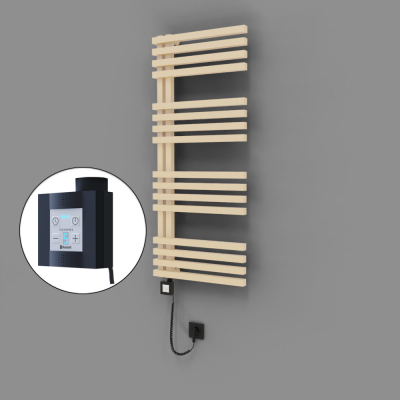 Radiva - Oka Dekoratif Elektrikli Havlupan 500x1200 Kapuçino (KTX4 Termostat) 600W Spiral Kablolu