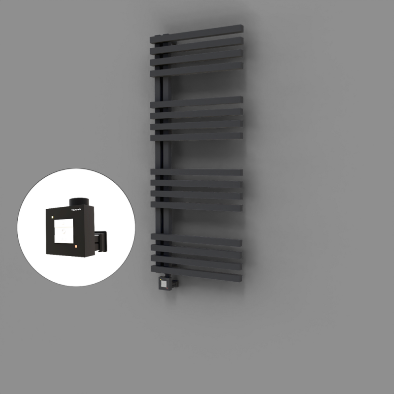 Oka Dekoratif Elektrikli Havlupan 500x1200 Koyu Antrasit (KTX1 Termostat) 600W - 1OKA05001200B6TEB060