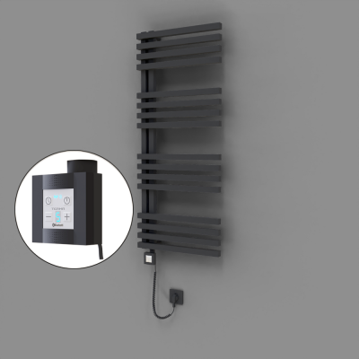 Radiva - Oka Dekoratif Elektrikli Havlupan 500x1200 Koyu Antrasit (KTX4 Termostat) 600W Spiral Kablolu (1)