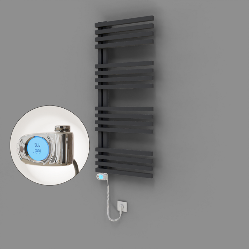 Oka Dekoratif Elektrikli Havlupan 500x1200 Koyu Antrasit (Musa Termostat) 600W - 1OKA05001200B6TE3060