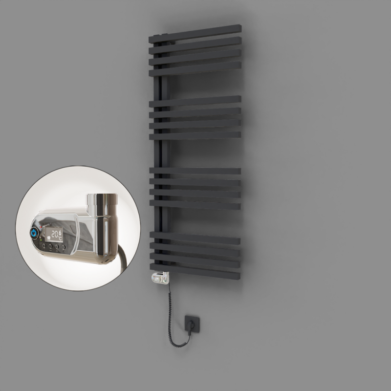 Oka Dekoratif Elektrikli Havlupan 500x1200 Koyu Antrasit (Thesis Termostat) 600W - 1OKA05001200B6TE2060