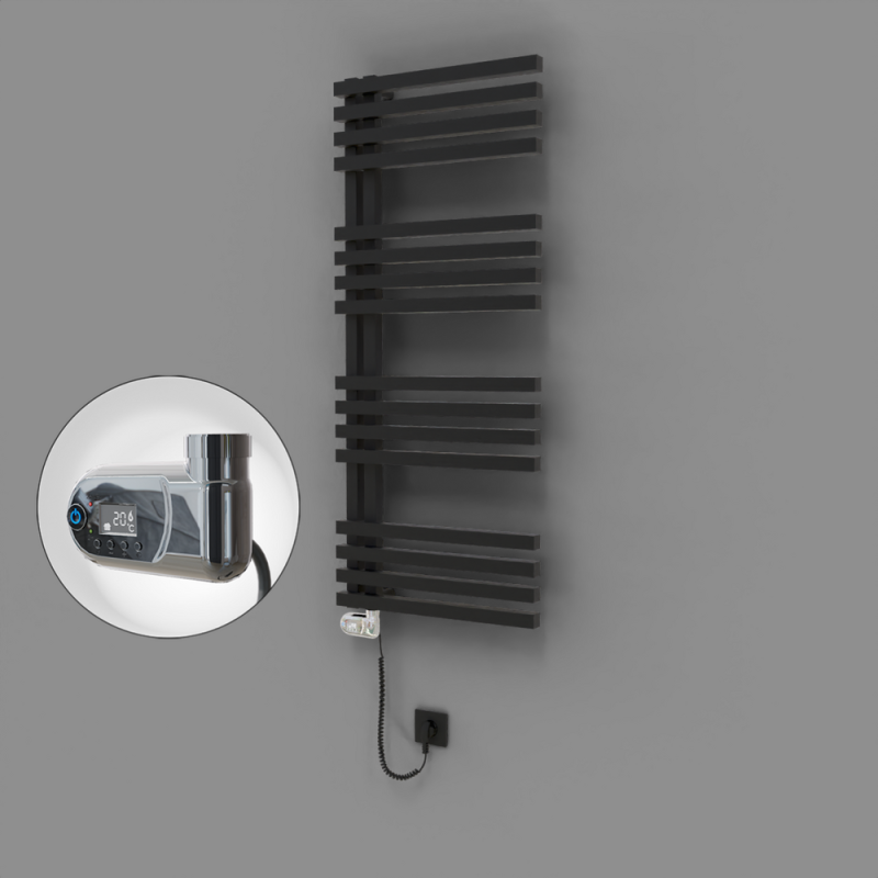 Oka Dekoratif Elektrikli Havlupan 500x1200 Siyah (Thesis Termostat) 600W - 1OKA05001200B3TE2060