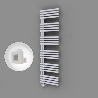 Radiva - Oka Dekoratif Elektrikli Havlupan 500x1800 Beyaz (KTX1 Termostat) 1000W