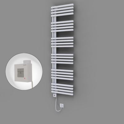 Radiva - Oka Dekoratif Elektrikli Havlupan 500x1800 Beyaz (KTX1 Termostat) 1000W Spiral Kablolu (1)