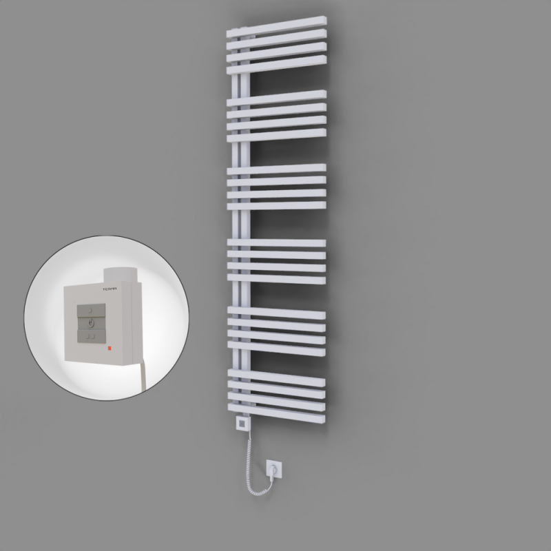 Oka Dekoratif Elektrikli Havlupan 500x1800 Beyaz (KTX1 Termostat) 1000W Spiral Kablolu - 1OKA05001800B1TEB100-K