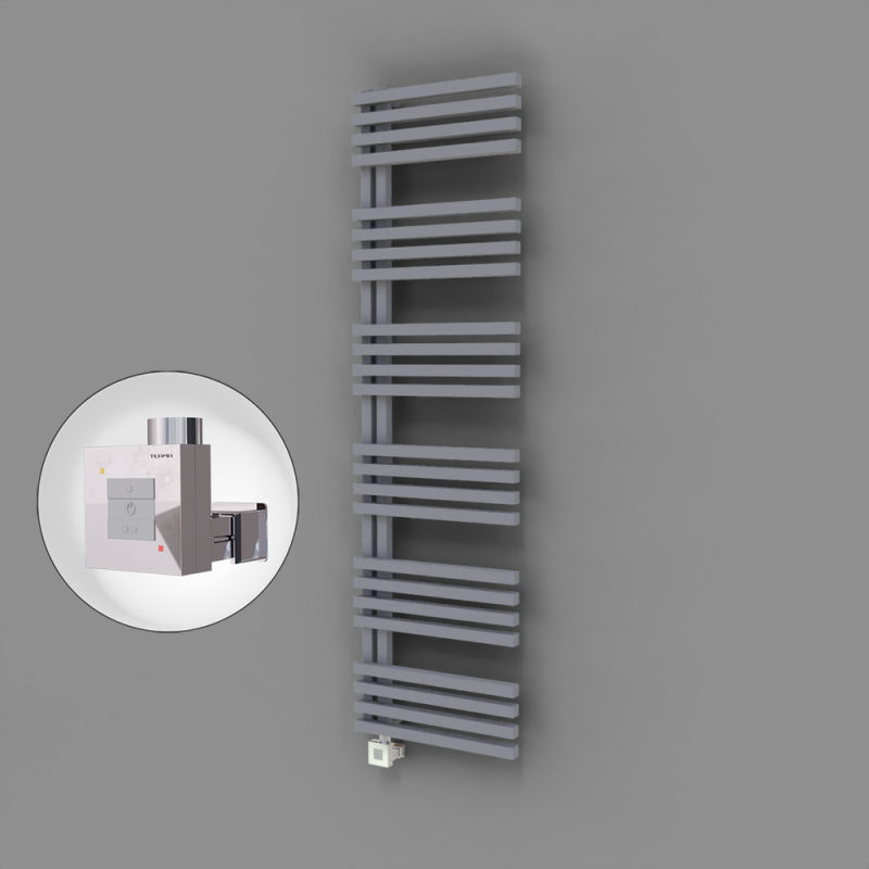 Oka Dekoratif Elektrikli Havlupan 500x1800 Gri (KTX1 Termostat) 1000W - 1OKA05001800B4TEB100