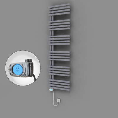 Radiva - Oka Dekoratif Elektrikli Havlupan 500x1800 Gri (Musa Termostat) 900W