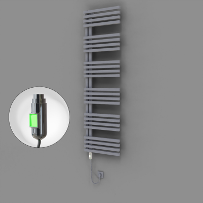 Radiva - Oka Dekoratif Elektrikli Havlupan 500x1800 Gri (On/Off Düğmeli) 900W