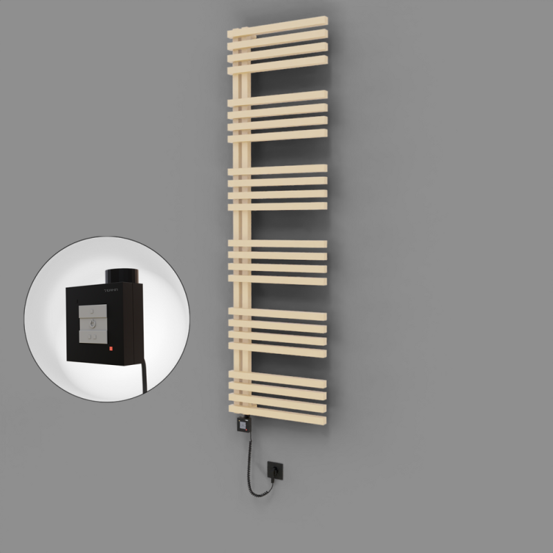 Oka Dekoratif Elektrikli Havlupan 500x1800 Kapuçino (KTX1 Termostat) 1000W Spiral Kablolu - 1OKA05001800BKTEB100-K