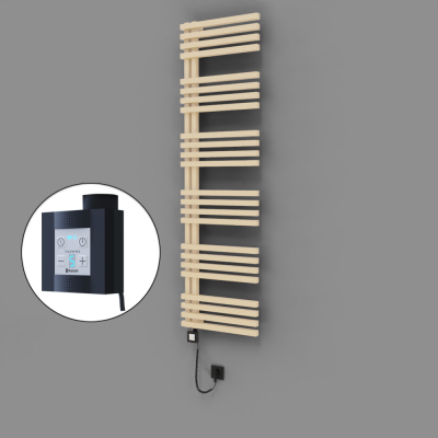 Radiva - Oka Dekoratif Elektrikli Havlupan 500x1800 Kapuçino (KTX4 Termostat) 1000W Spiral Kablolu