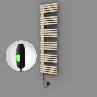 Radiva - Oka Dekoratif Elektrikli Havlupan 500x1800 Kapuçino (On/Off Düğmeli) 900W (1)