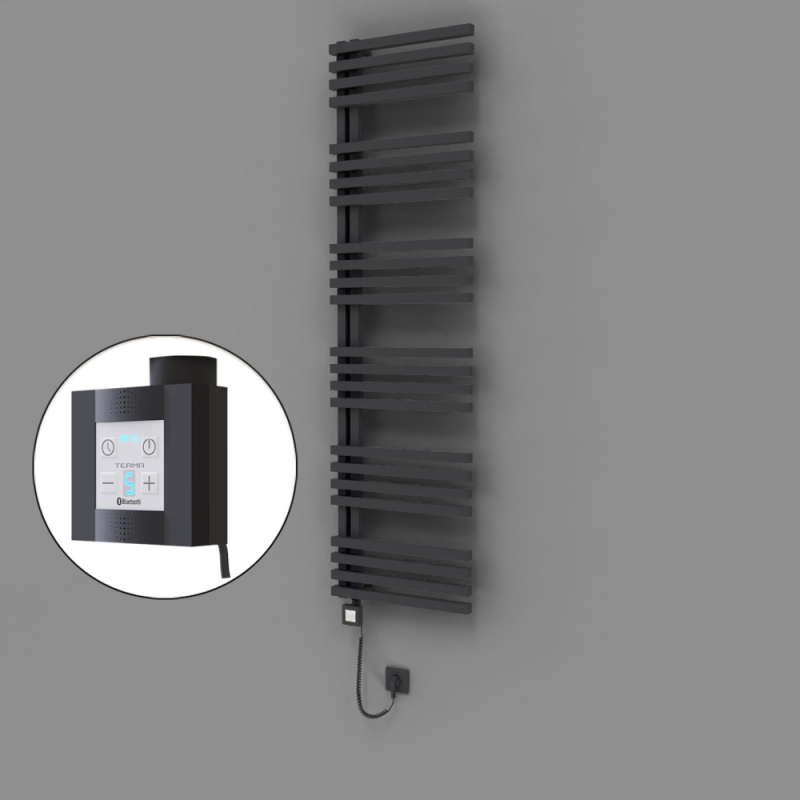 Oka Dekoratif Elektrikli Havlupan 500x1800 Koyu Antrasit (KTX4 Termostat) 1000W Spiral Kablolu - 1OKA05001800B6TEC100-K