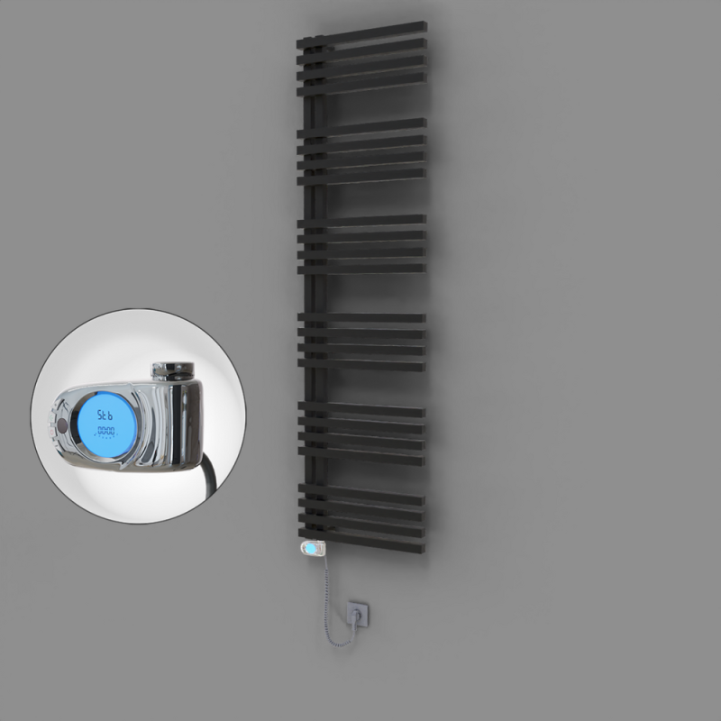 Oka Dekoratif Elektrikli Havlupan 500x1800 Siyah (Musa Termostat) 900W - 1OKA05001800B3TE3090