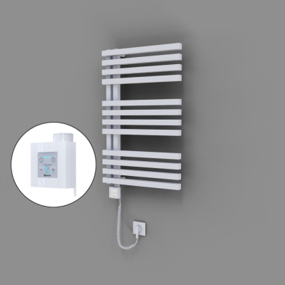 Radiva - Oka Dekoratif Elektrikli Havlupan 500x800 Beyaz (KTX4 Termostat) 300W Spiral Kablolu (1)