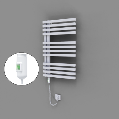 Radiva - Oka Dekoratif Elektrikli Havlupan 500x800 Beyaz (On/Off Düğmeli) 300W (1)