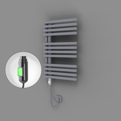 Radiva - Oka Dekoratif Elektrikli Havlupan 500x800 Gri (On/Off Düğmeli) 300W (1)