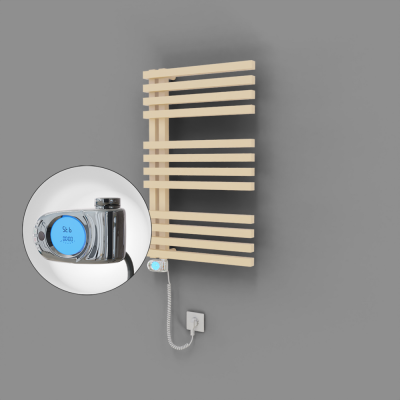 Radiva - Oka Dekoratif Elektrikli Havlupan 500x800 Kapuçino (Musa Termostat) 300W