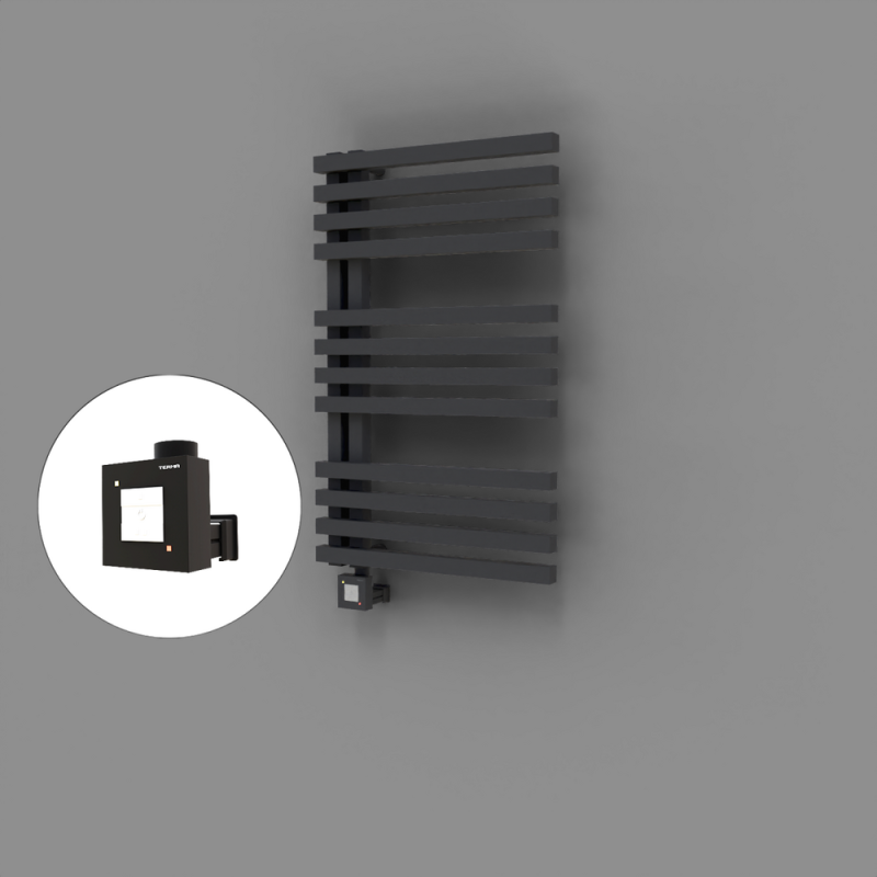 Oka Dekoratif Elektrikli Havlupan 500x800 Koyu Antrasit (KTX1 Termostat) 300W - 1OKA05000800B6TEB030