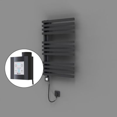 Radiva - Oka Dekoratif Elektrikli Havlupan 500x800 Koyu Antrasit (KTX4 Termostat) 300W Spiral Kablolu (1)