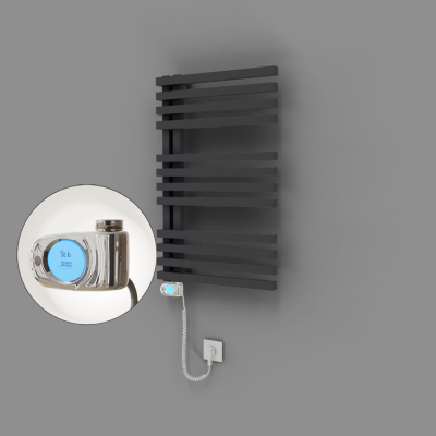 Radiva - Oka Dekoratif Elektrikli Havlupan 500x800 Koyu Antrasit (Musa Termostat) 300W (1)