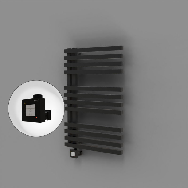 Oka Dekoratif Elektrikli Havlupan 500x800 Siyah (KTX1 Termostat) 300W - 1OKA05000800B3TEB030