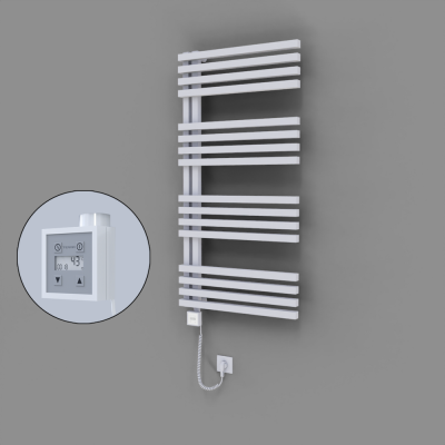 Radiva - Oka Dekoratif Elektrikli Havlupan 600x1200 Beyaz (KTX3 Termostat) 600W Spiral Kablolu (1)