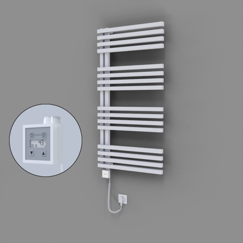 Oka Dekoratif Elektrikli Havlupan 600x1200 Beyaz (KTX3 Termostat) 600W Spiral Kablolu - 1OKA06001200B1TE7060-K