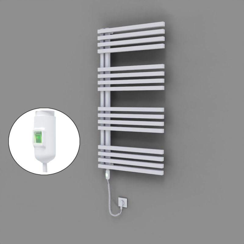 Oka Dekoratif Elektrikli Havlupan 600x1200 Beyaz (On/Off Düğmeli) 600W - 1OKA06001200B1TE1060