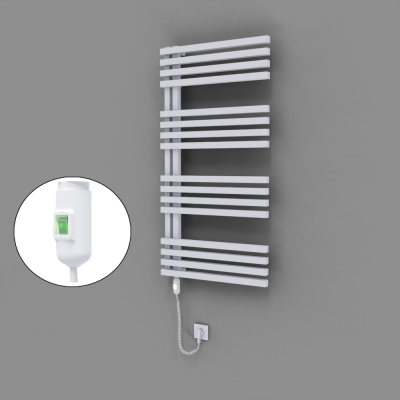 Radiva - Oka Dekoratif Elektrikli Havlupan 600x1200 Beyaz (On/Off Düğmeli) 600W