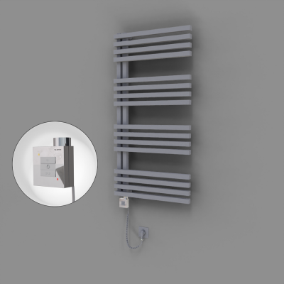 Radiva - Oka Dekoratif Elektrikli Havlupan 600x1200 Gri (KTX1 Termostat) 600W Spiral Kablolu (1)