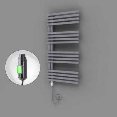 Radiva - Oka Dekoratif Elektrikli Havlupan 600x1200 Gri (On/Off Düğmeli) 600W (1)