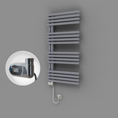 Radiva - Oka Dekoratif Elektrikli Havlupan 600x1200 Gri (Thesis Termostat) 600W