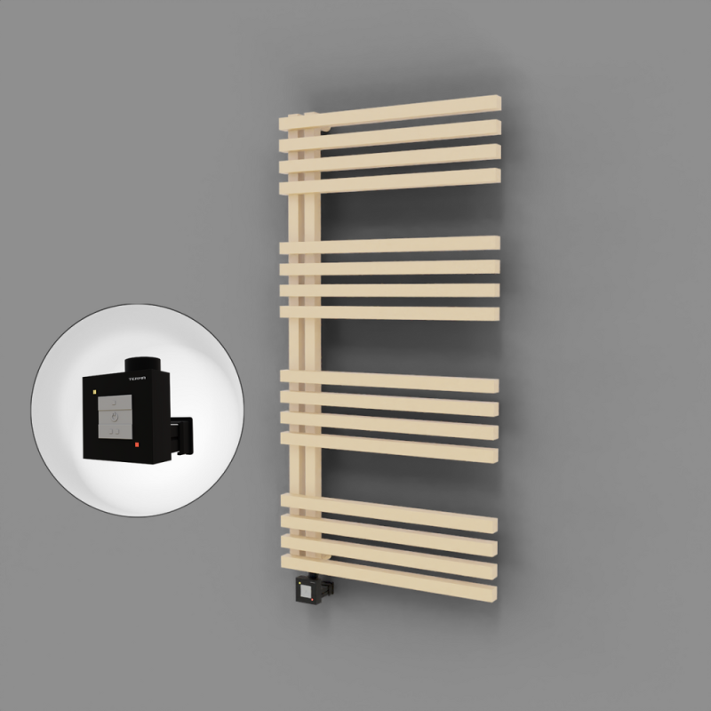 Oka Dekoratif Elektrikli Havlupan 600x1200 Kapuçino (KTX1 Termostat) 600W - 1OKA06001200BKTEB060