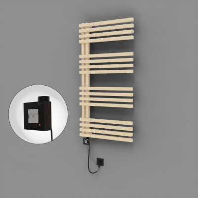 Radiva - Oka Dekoratif Elektrikli Havlupan 600x1200 Kapuçino (KTX1 Termostat) 600W Spiral Kablolu