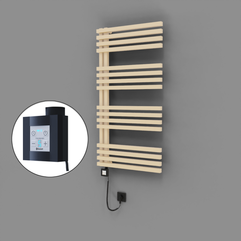 Oka Dekoratif Elektrikli Havlupan 600x1200 Kapuçino (KTX4 Termostat) 600W Spiral Kablolu - 1OKA06001200BKTEC060-K