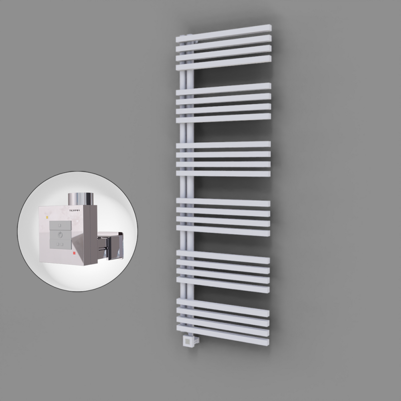 Oka Dekoratif Elektrikli Havlupan 600x1800 Beyaz (KTX1 Termostat) 1000W - 1OKA06001800B1TEB100