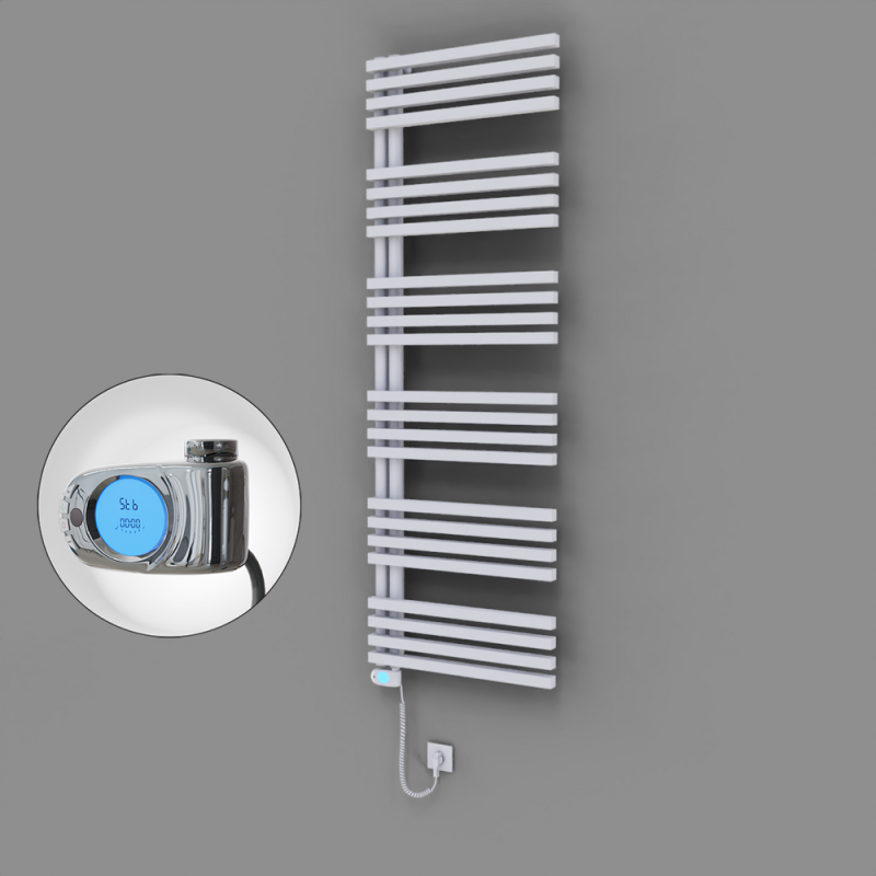 Oka Dekoratif Elektrikli Havlupan 600x1800 Beyaz (Musa Termostat) 900W - 1OKA06001800B1TE3090