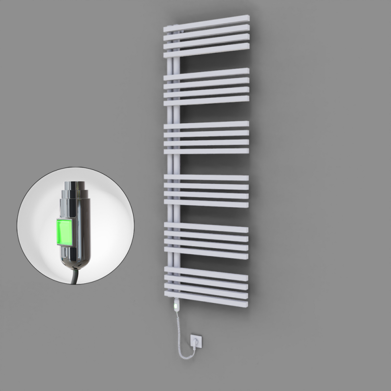 Oka Dekoratif Elektrikli Havlupan 600x1800 Beyaz (On/Off Düğmeli) 900W - 1OKA06001800B1TE1090