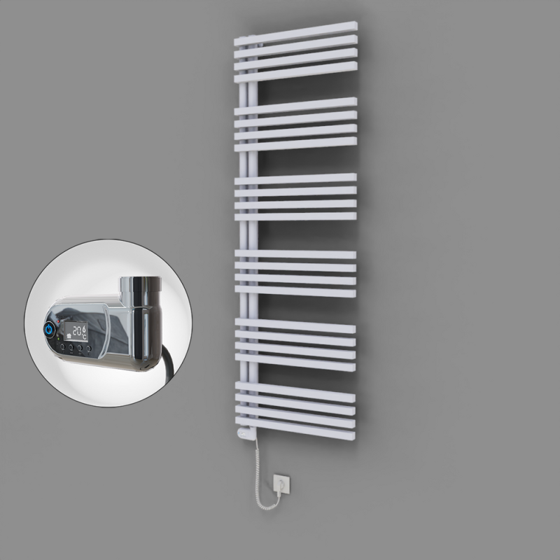 Oka Dekoratif Elektrikli Havlupan 600x1800 Beyaz (Thesis Termostat) 900W - 1OKA06001800B1TE2090