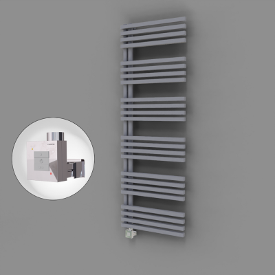 Radiva - Oka Dekoratif Elektrikli Havlupan 600x1800 Gri (KTX1 Termostat) 1000W