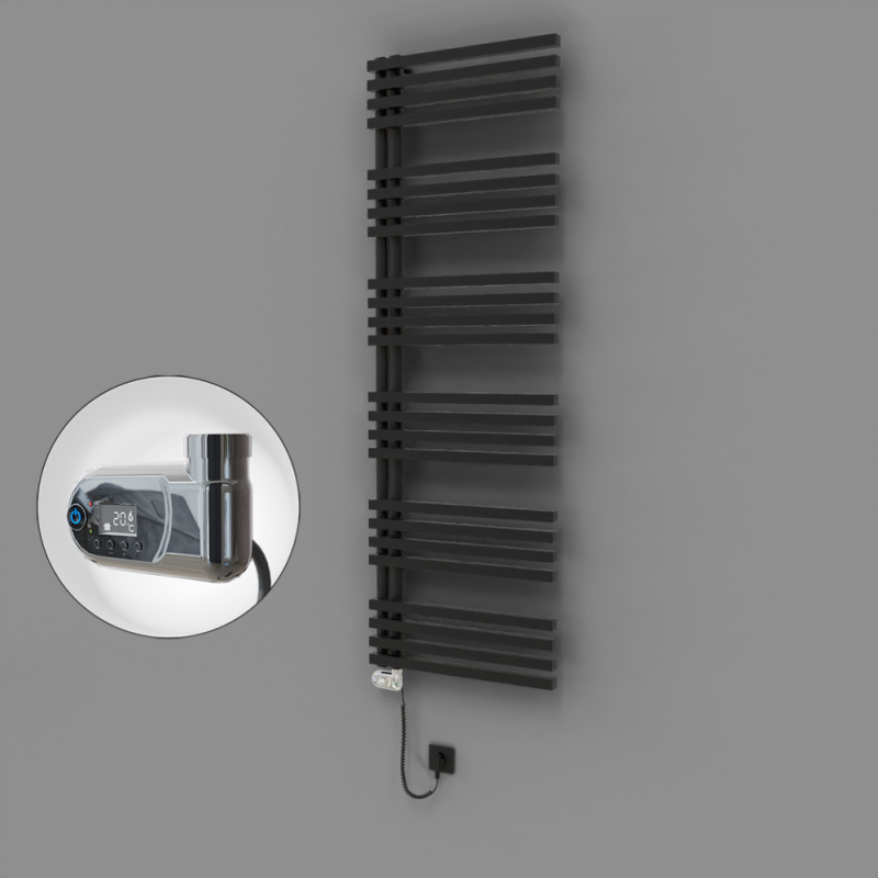 Oka Dekoratif Elektrikli Havlupan 600x1800 Siyah (Thesis Termostat) 900W - 1OKA06001800B3TE2090