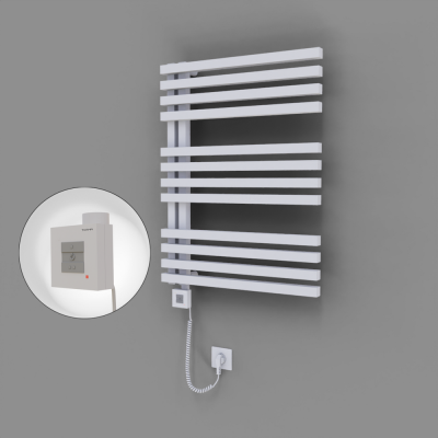 Radiva - Oka Dekoratif Elektrikli Havlupan 600x800 Beyaz (KTX1 Termostat) 600W Spiral Kablolu (1)