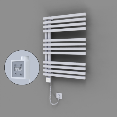 Radiva - Oka Dekoratif Elektrikli Havlupan 600x800 Beyaz (KTX3 Termostat) 600W Spiral Kablolu (1)