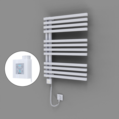 Radiva - Oka Dekoratif Elektrikli Havlupan 600x800 Beyaz (KTX4 Termostat) 600W Spiral Kablolu (1)