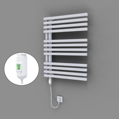 Radiva - Oka Dekoratif Elektrikli Havlupan 600x800 Beyaz (On/Off Düğmeli) 600W