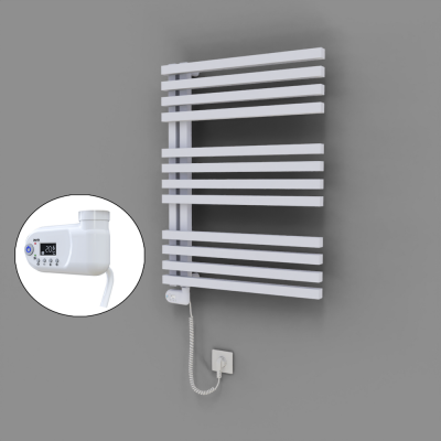 Radiva - Oka Dekoratif Elektrikli Havlupan 600x800 Beyaz (Thesis Termostat) 600W