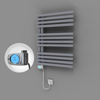 Radiva - Oka Dekoratif Elektrikli Havlupan 600x800 Gri (Musa Termostat) 600W (1)