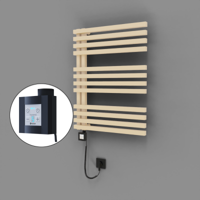 Radiva - Oka Dekoratif Elektrikli Havlupan 600x800 Kapuçino (KTX4 Termostat) 600W Spiral Kablolu