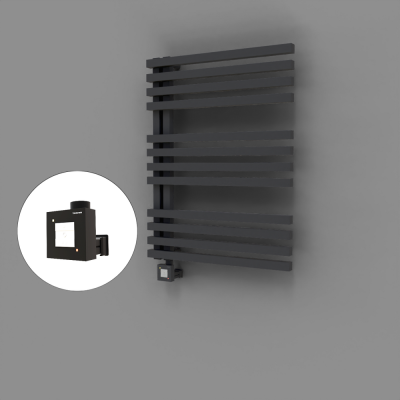 Radiva - Oka Dekoratif Elektrikli Havlupan 600x800 Koyu Antrasit (KTX1 Termostat) 600W (1)