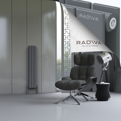 Radiva - Oti Alüminyum Radyatör 1200x218 Antrasit